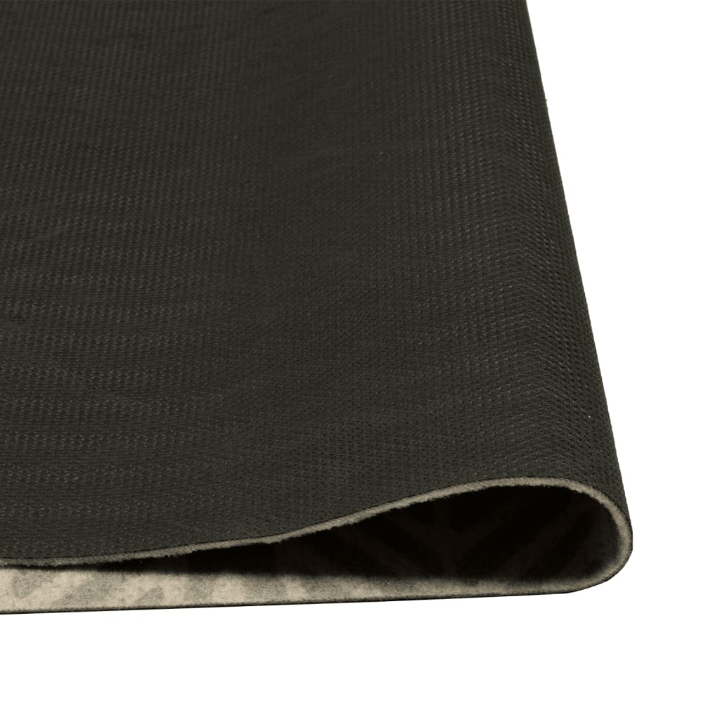Kitchen Rug Washable Leaves 45x150 cm Velvet