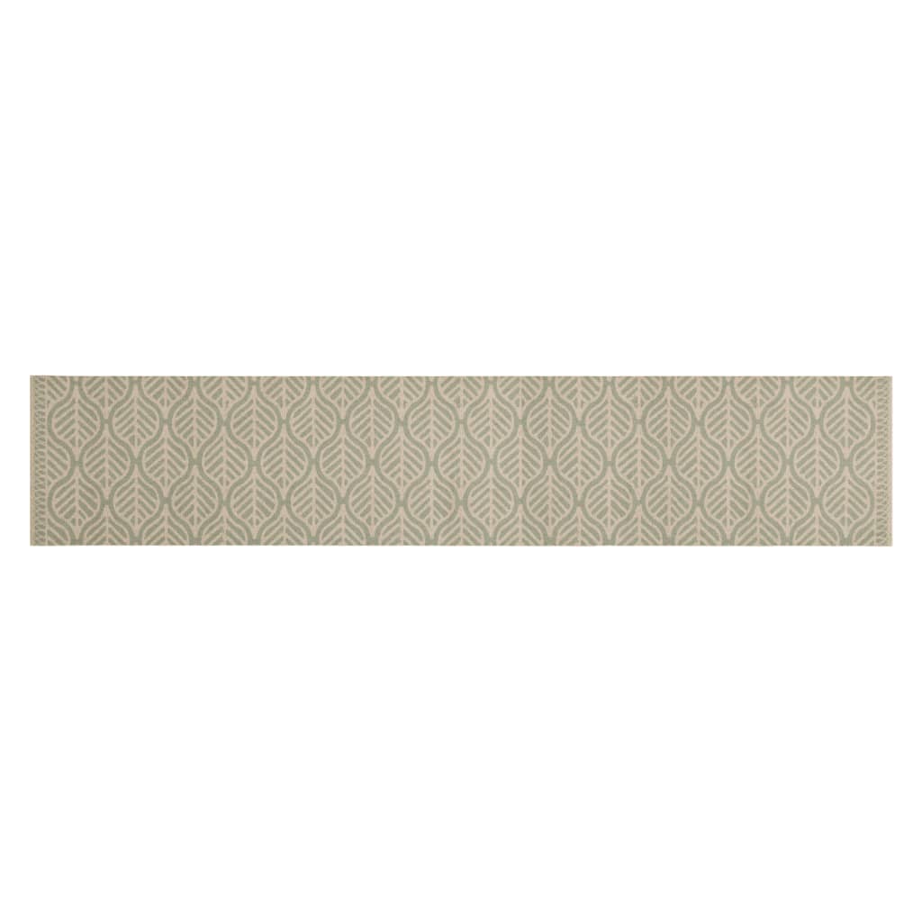 Kitchen Rug Washable Leaves 60x300 cm Velvet