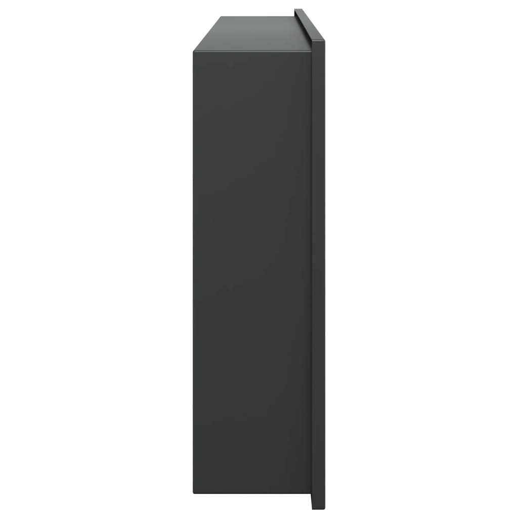 Shower Niche Matt Black 62x32x9 cm Stainless Steel