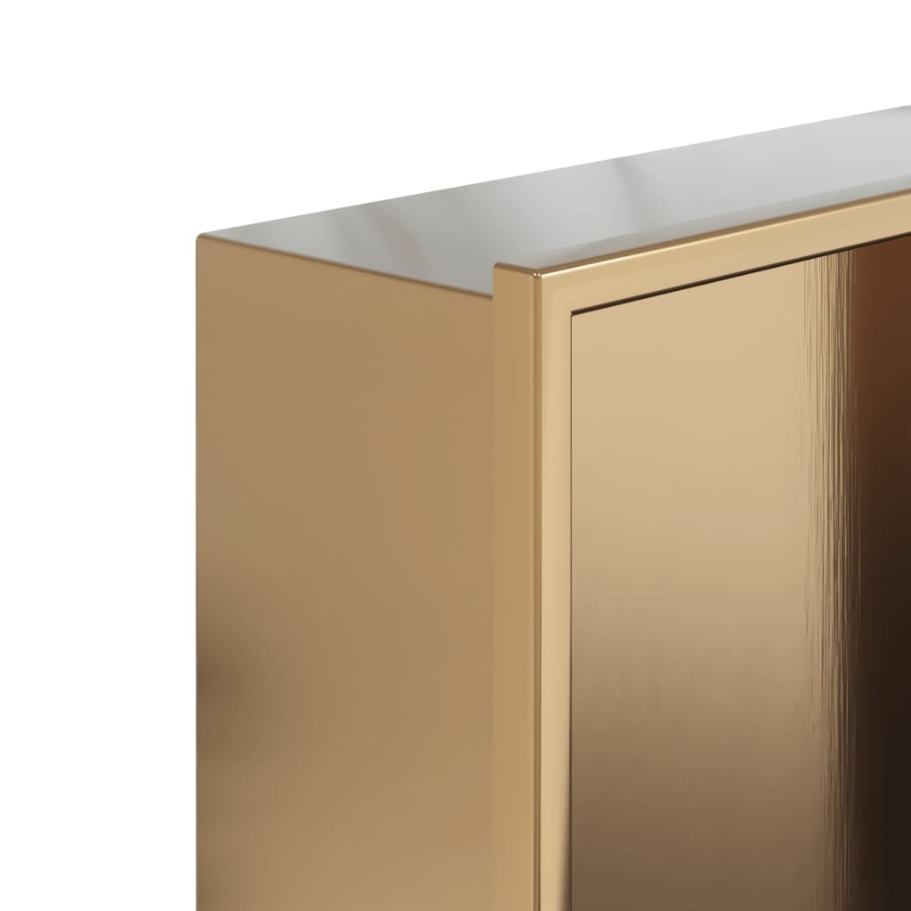 Shower Niche Brushed Gold 32x62x9 cm Stainless Steel