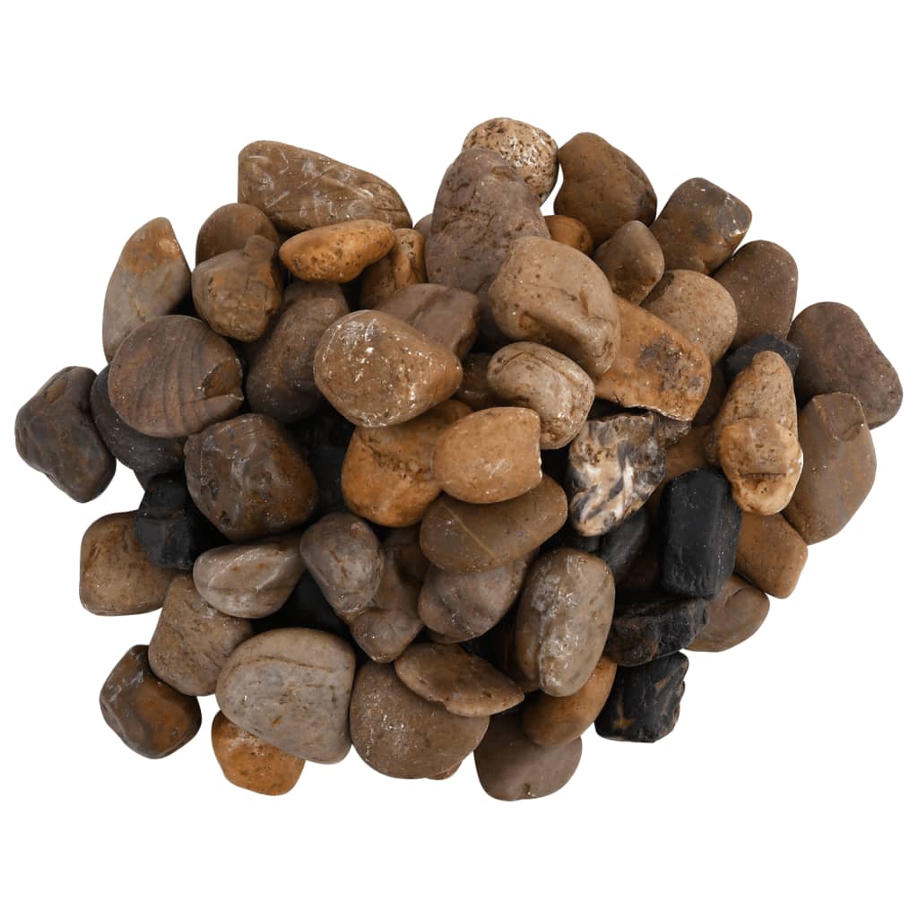 Polished Pebbles 25 kg Mixed Colour 2-5 cm