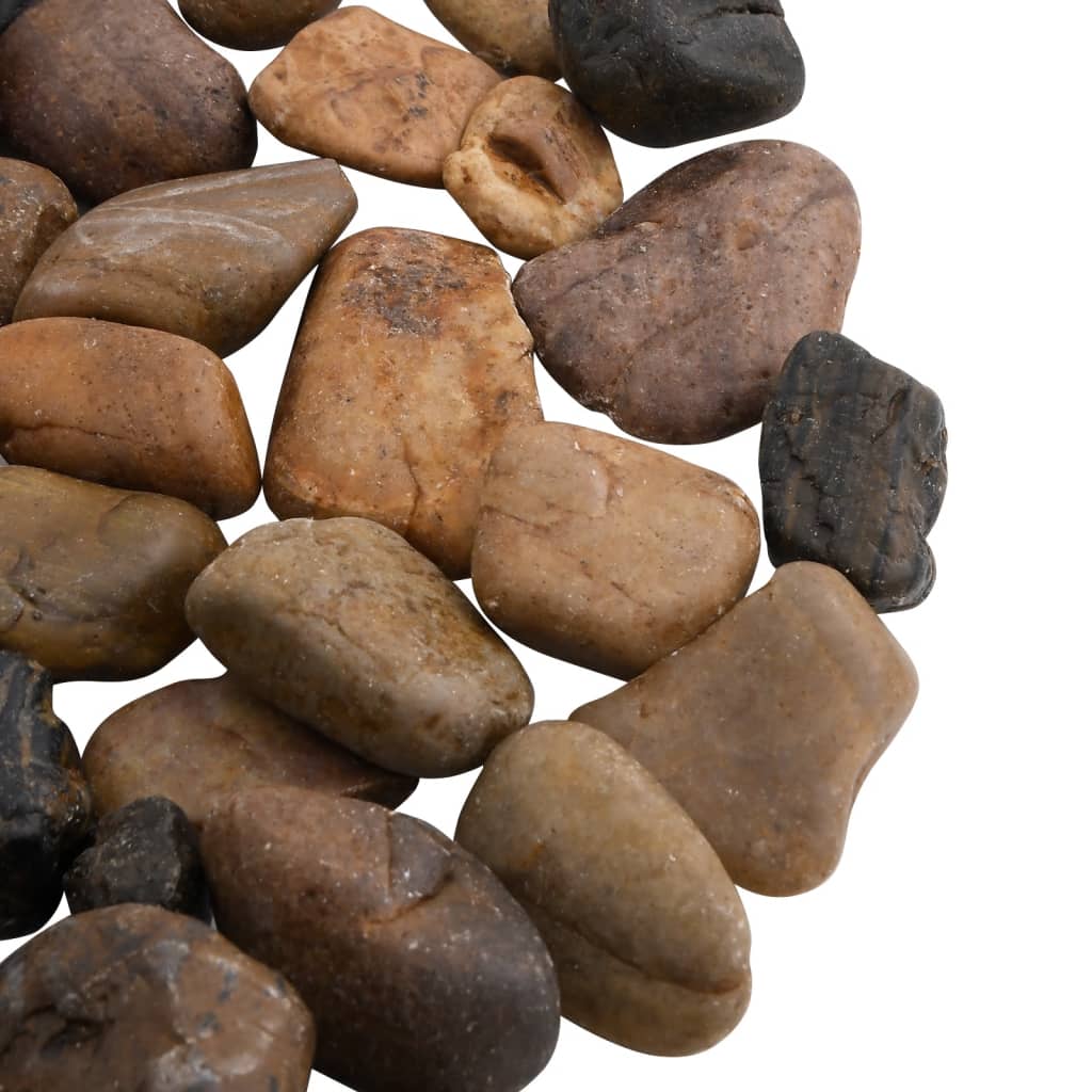 Polished Pebbles 25 kg Mixed Colour 2-5 cm