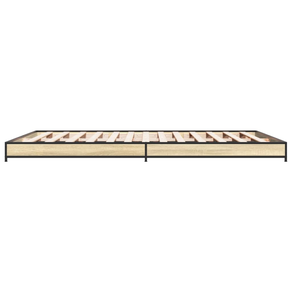 Bed Frame without Mattress Sonoma Oak 120x190 cm Small Double