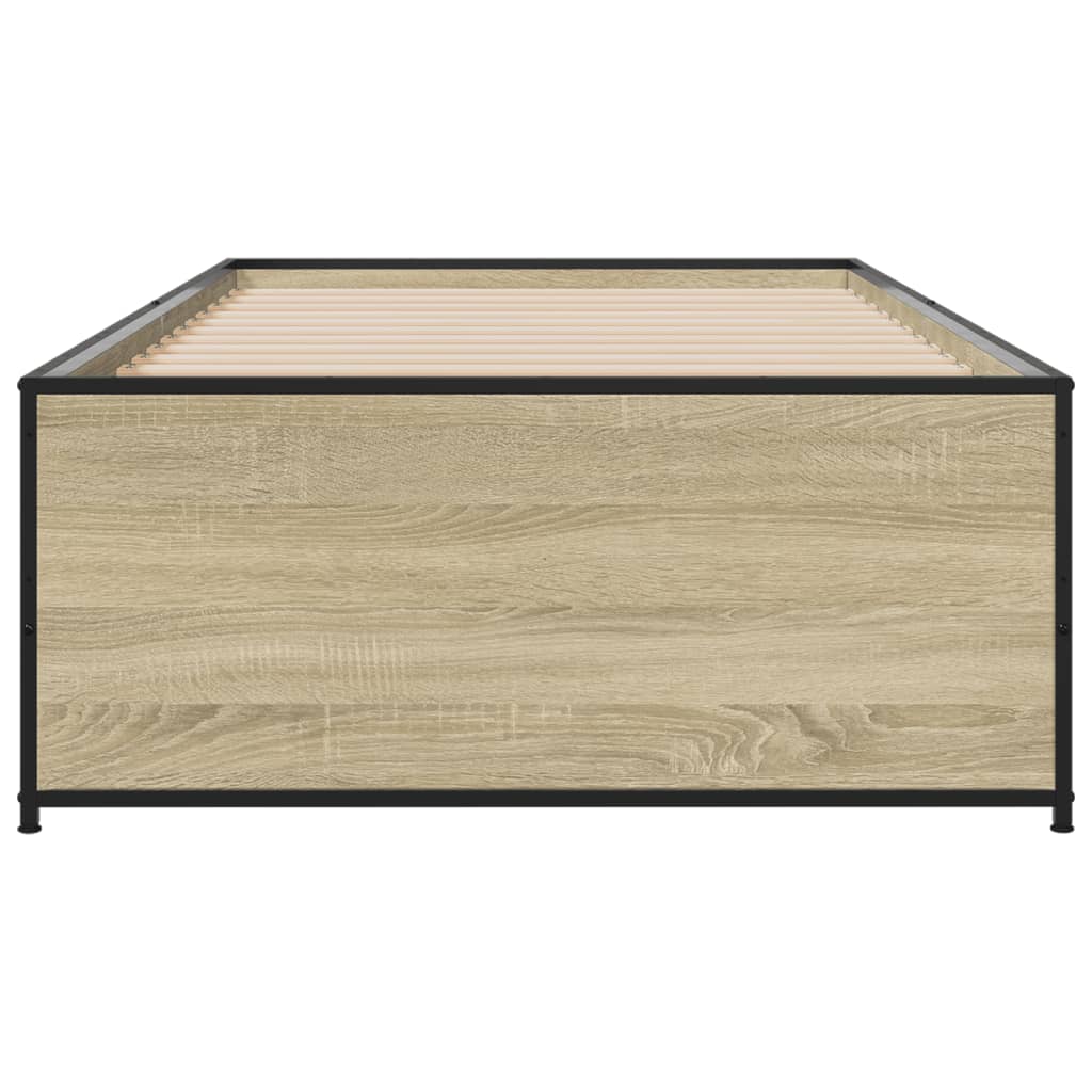 Bed Frame without Mattress Sonoma Oak 90x200 cm