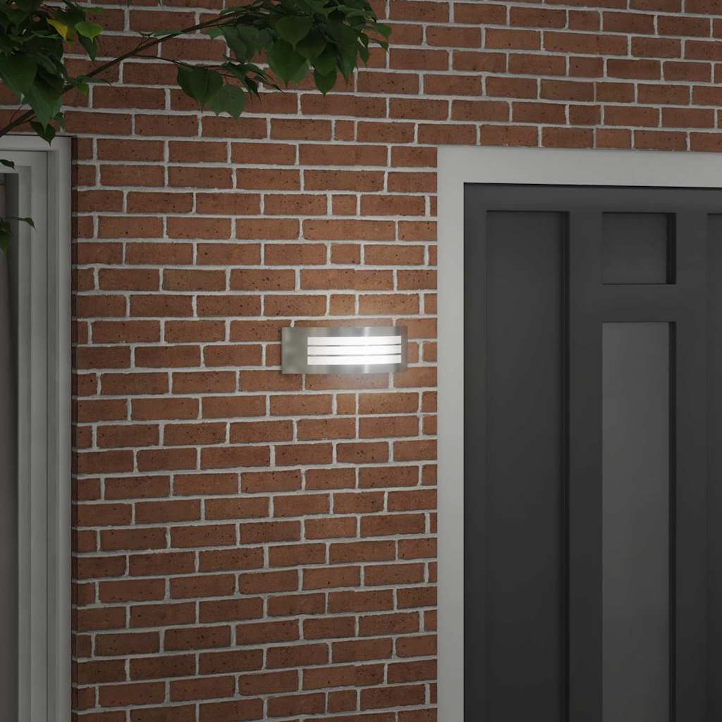 Outdoor Wall Light Silver 32 x 10 x 10 cm Stainless steel