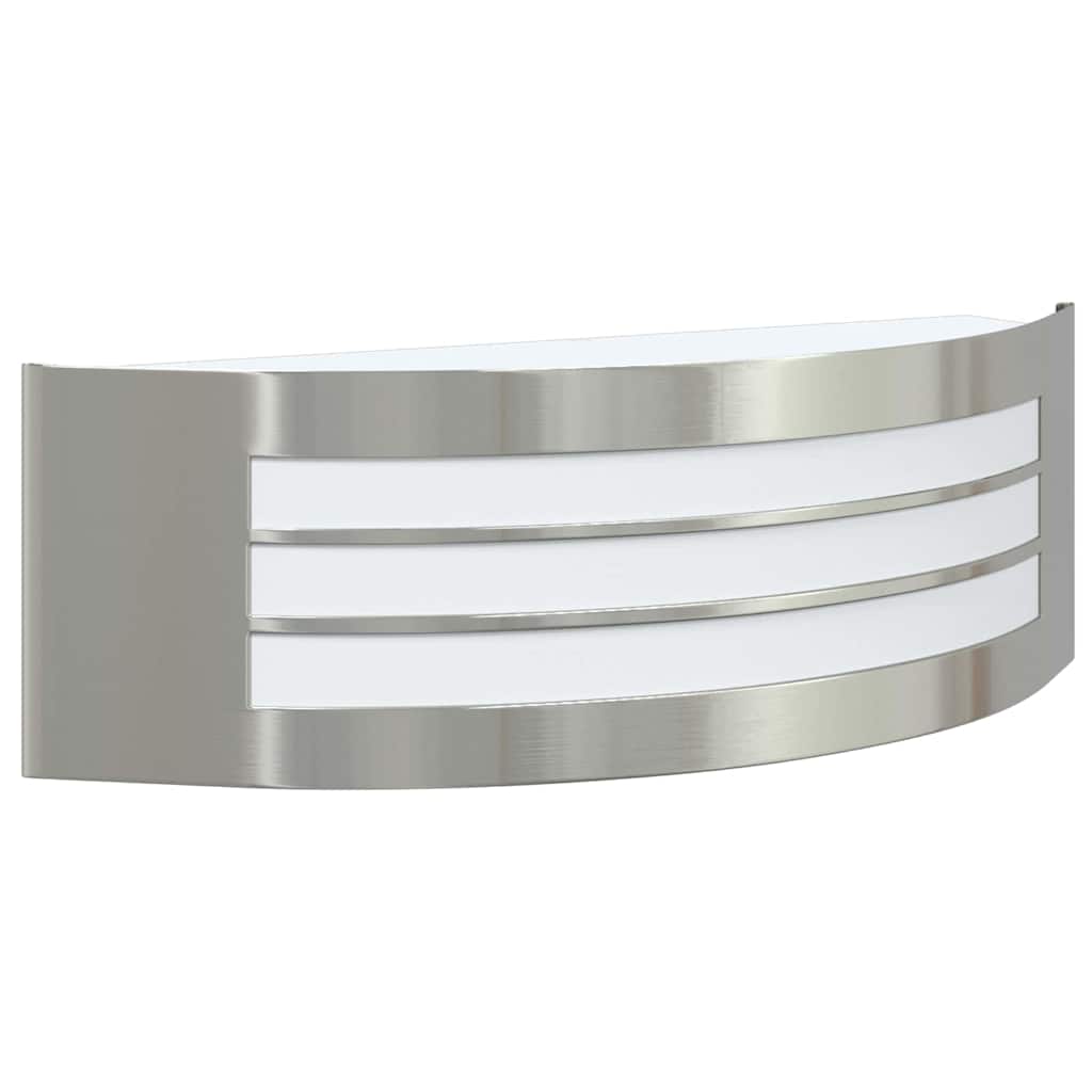 Outdoor Wall Light Silver 32 x 10 x 10 cm Stainless steel