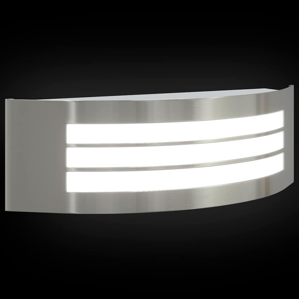 Outdoor Wall Light Silver 32 x 10 x 10 cm Stainless steel