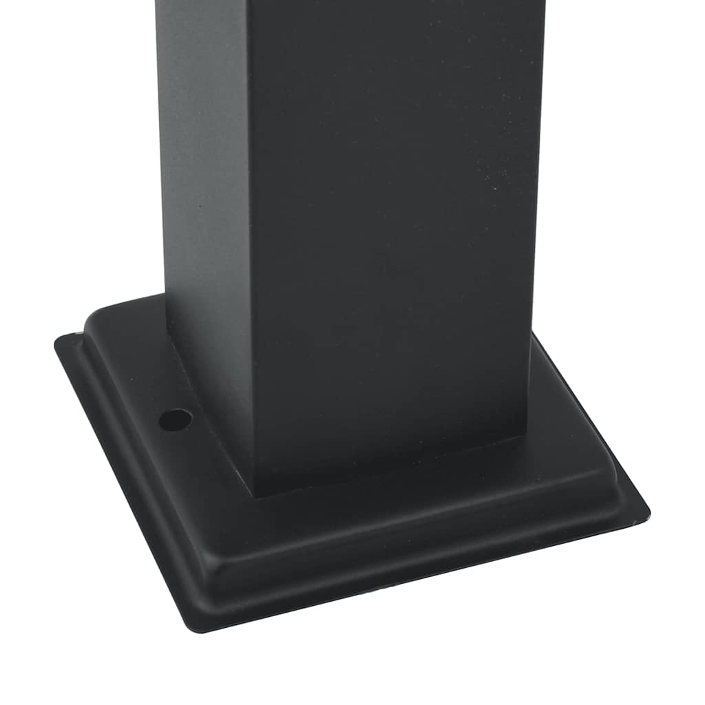 Bollard Light with Outlet 50 cm Black IP44