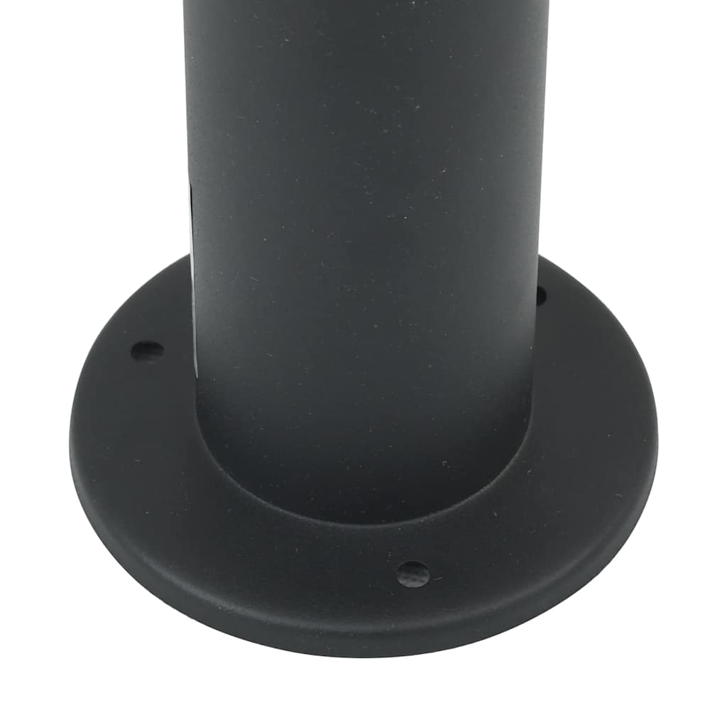 Bollard Light with Sensor&Outlet 120 cm Black IP44