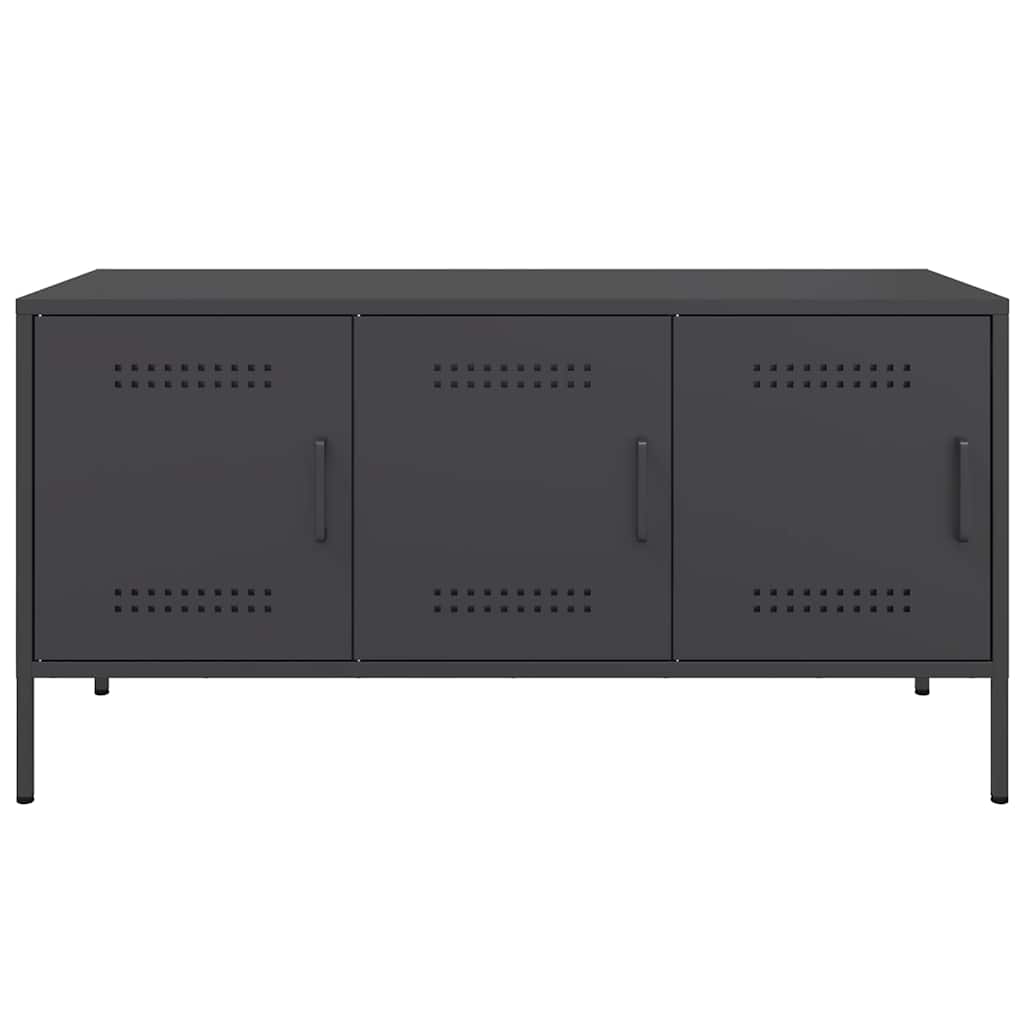 TV Cabinet Black 100.5x39x50.5 cm Steel