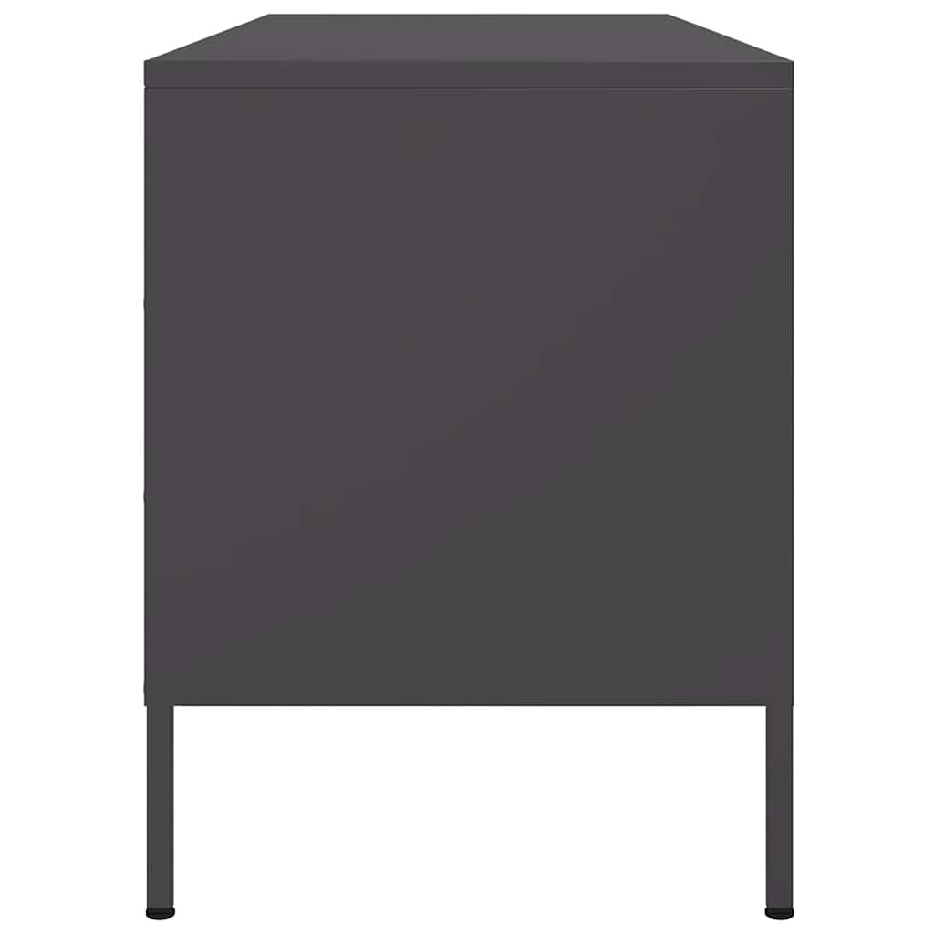 TV Cabinet Black 100.5x39x50.5 cm Steel