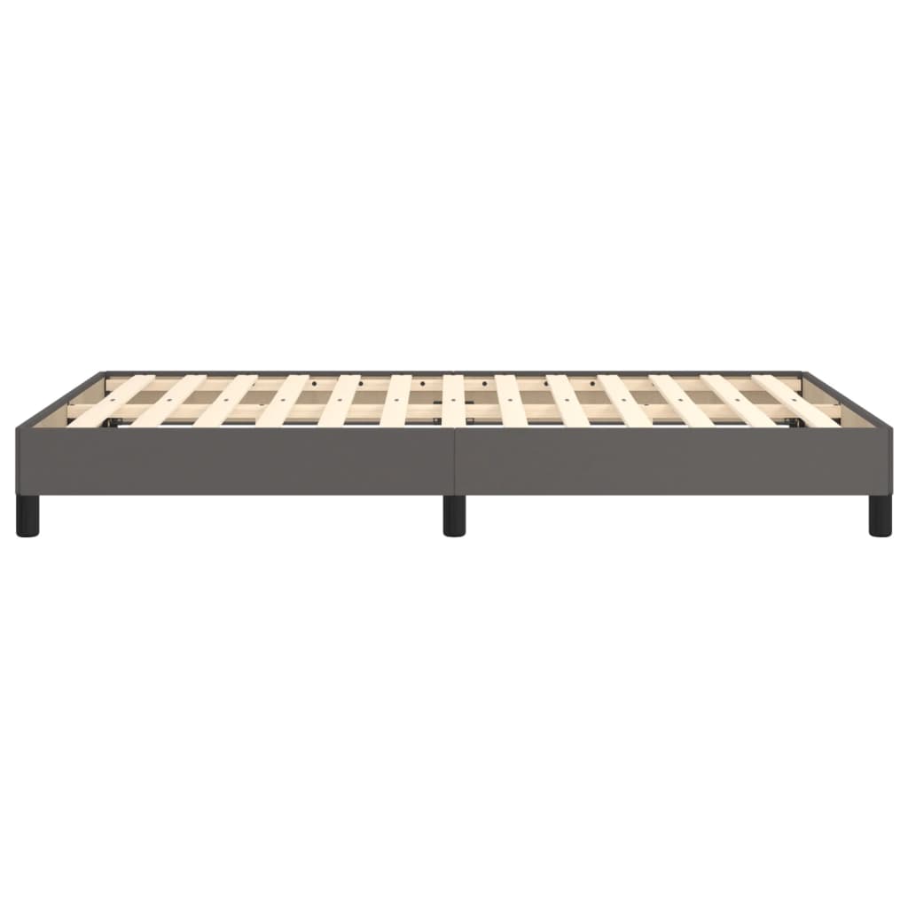 Bed Frame without Mattress Grey 120x190 cm Small Double Faux Leather