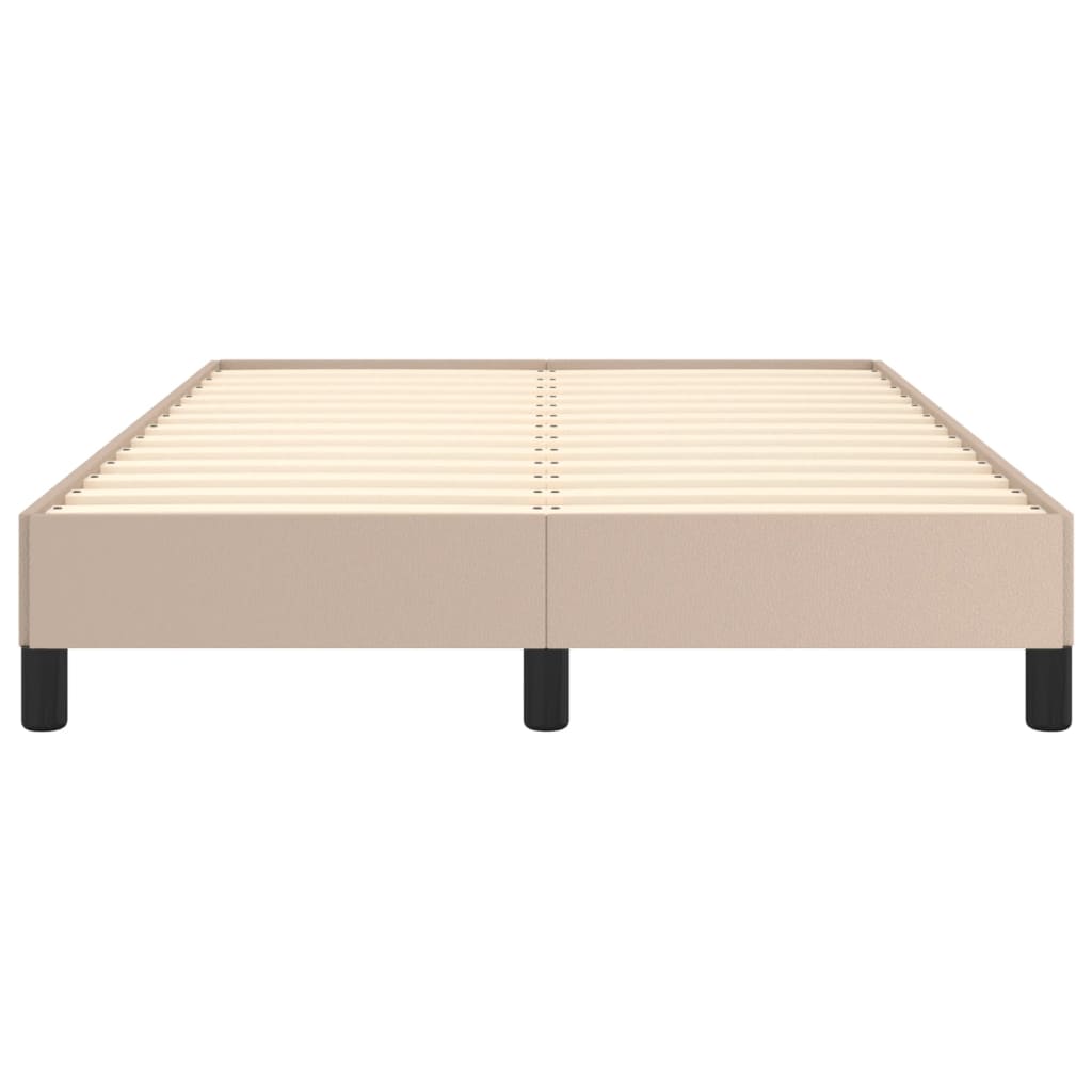 Bed Frame without Mattress Cappuccino 120x190 cm Small Double Faux Leather