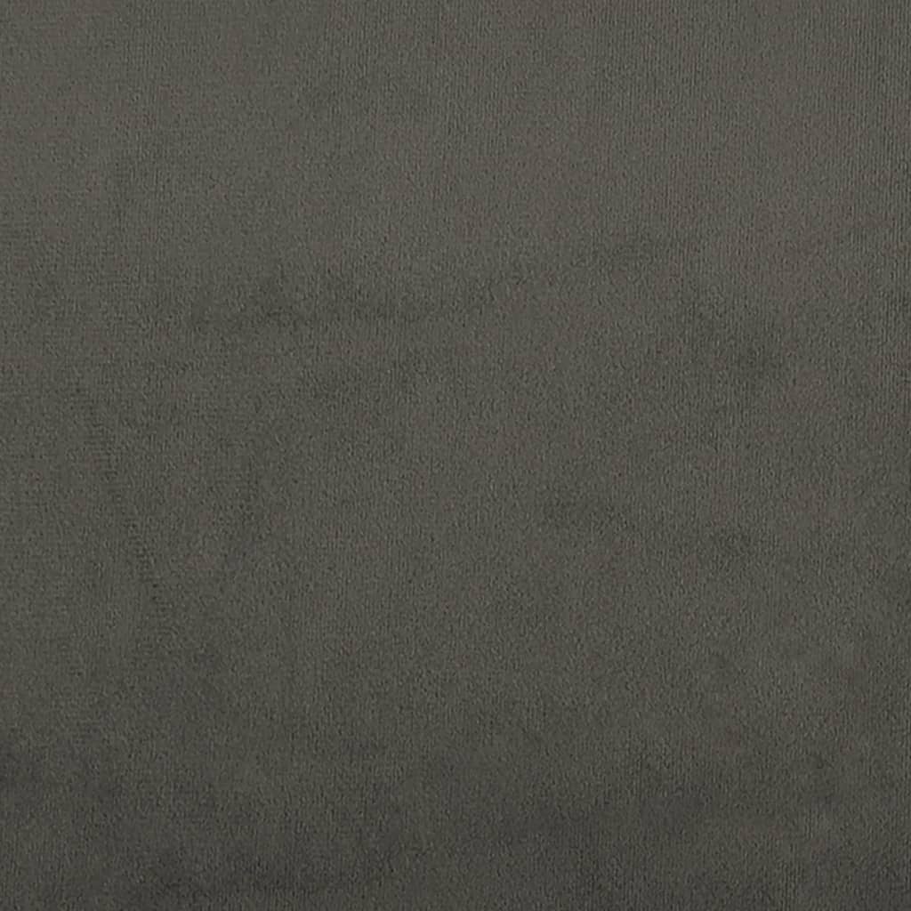 Bed Frame without Mattress Dark Grey 120x190 cm Small Double Velvet