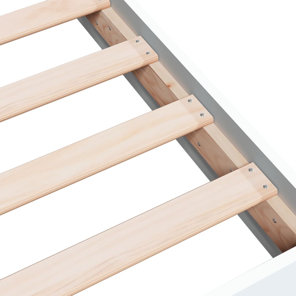 Bed Frame without Mattress White 160x200 cm Engineered Wood
