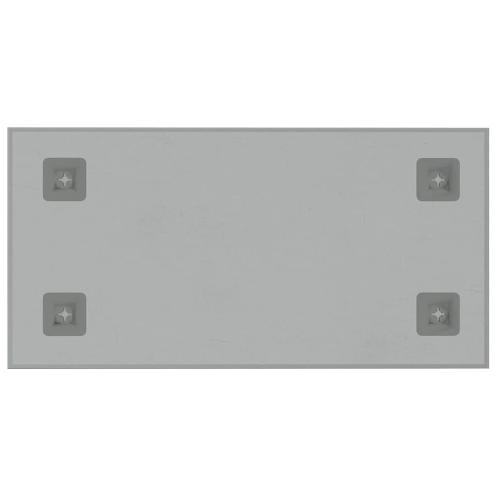 Wall-mounted Magnetic Board White 60x30 cm Tempered Glass
