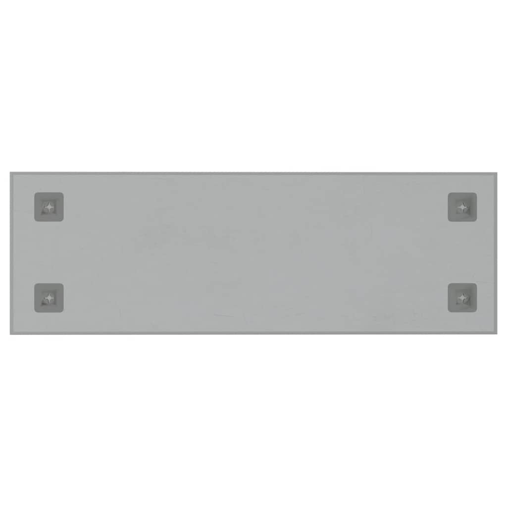 Wall-mounted Magnetic Board White 80x30 cm Tempered Glass