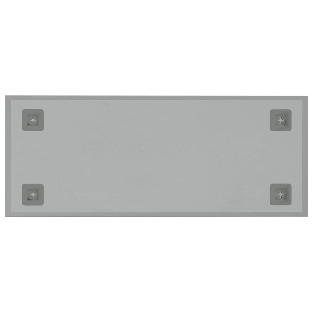 Wall-mounted Magnetic Board White 50x20 cm Tempered Glass