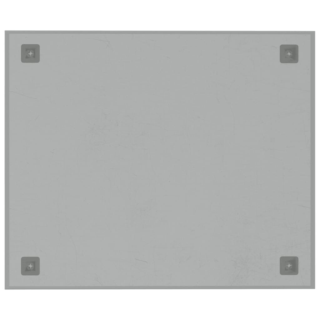 Wall-mounted Magnetic Board White 60x50 cm Tempered Glass