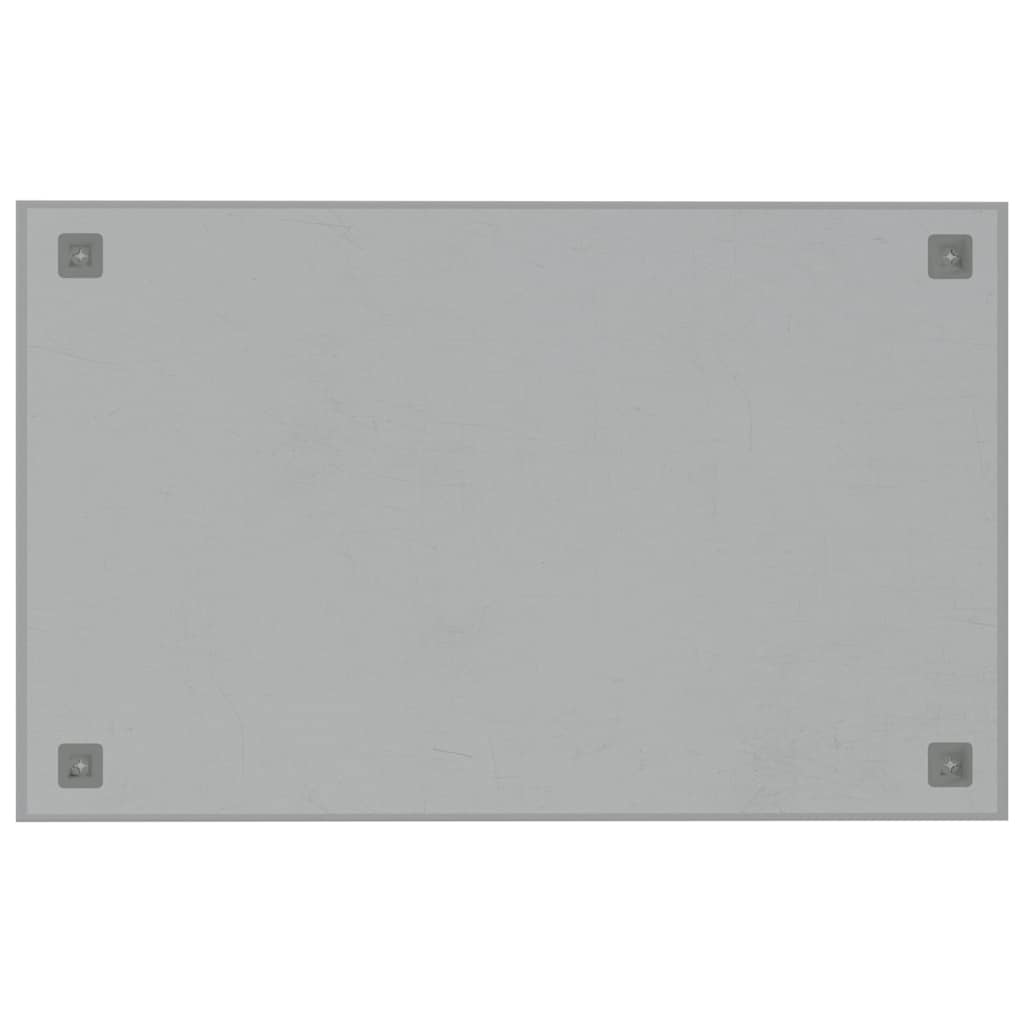 Wall-mounted Magnetic Board White 80x50 cm Tempered Glass