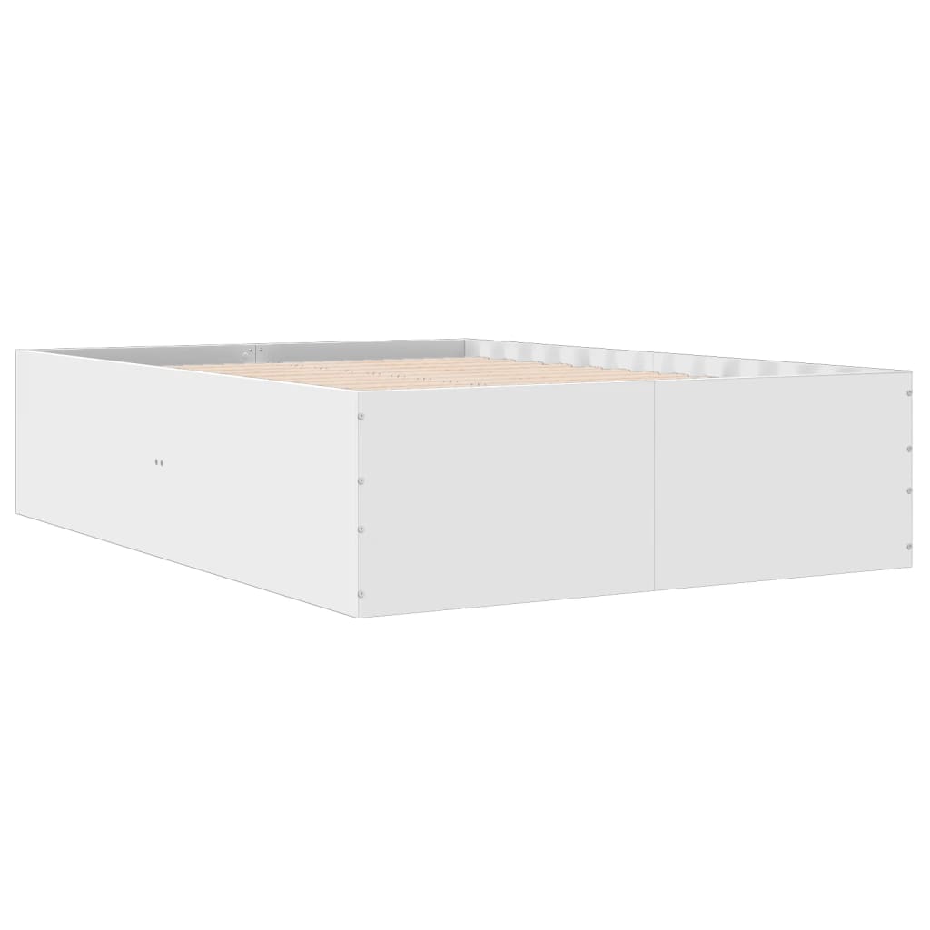 Bed Frame without Mattress White 120x200 cm
