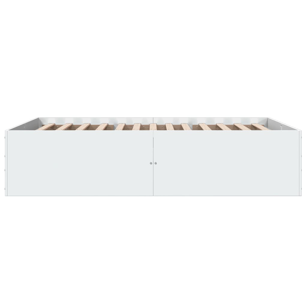 Bed Frame without Mattress White 120x200 cm