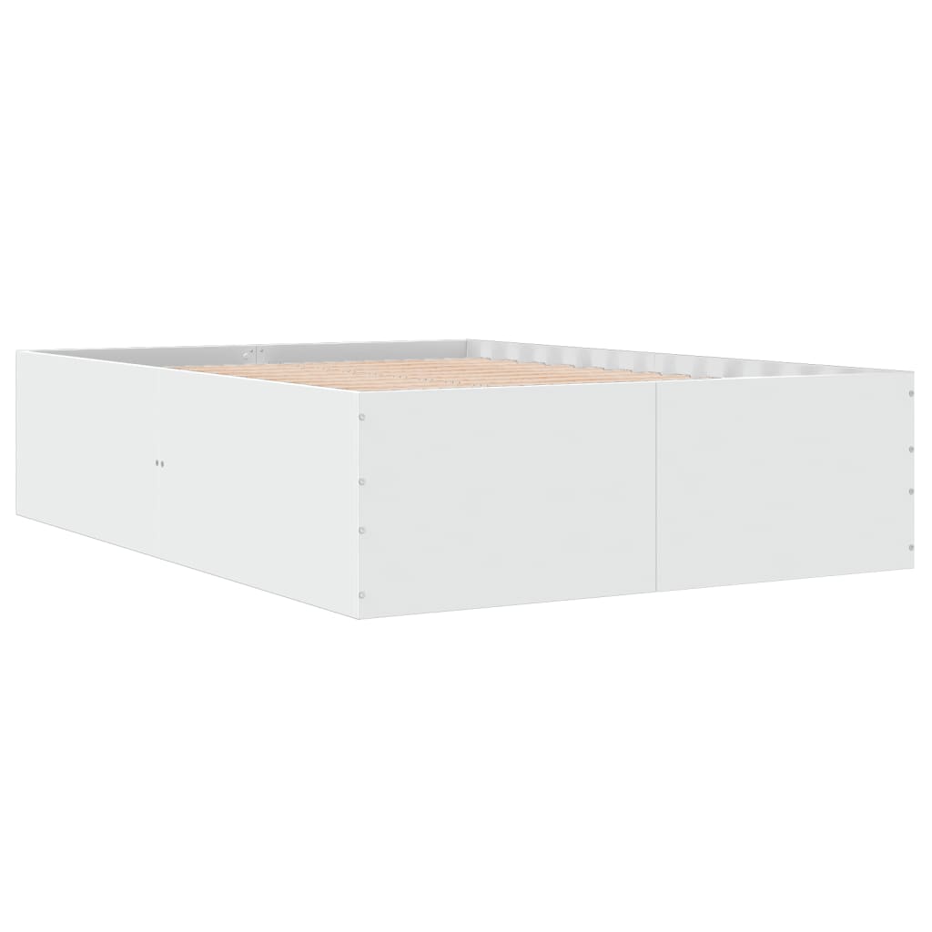 Bed Frame without Mattress White 120x200 cm
