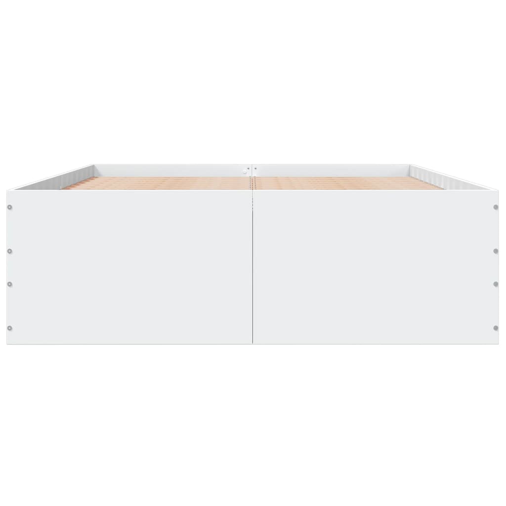 Bed Frame without Mattress White 120x190 cm Small Double