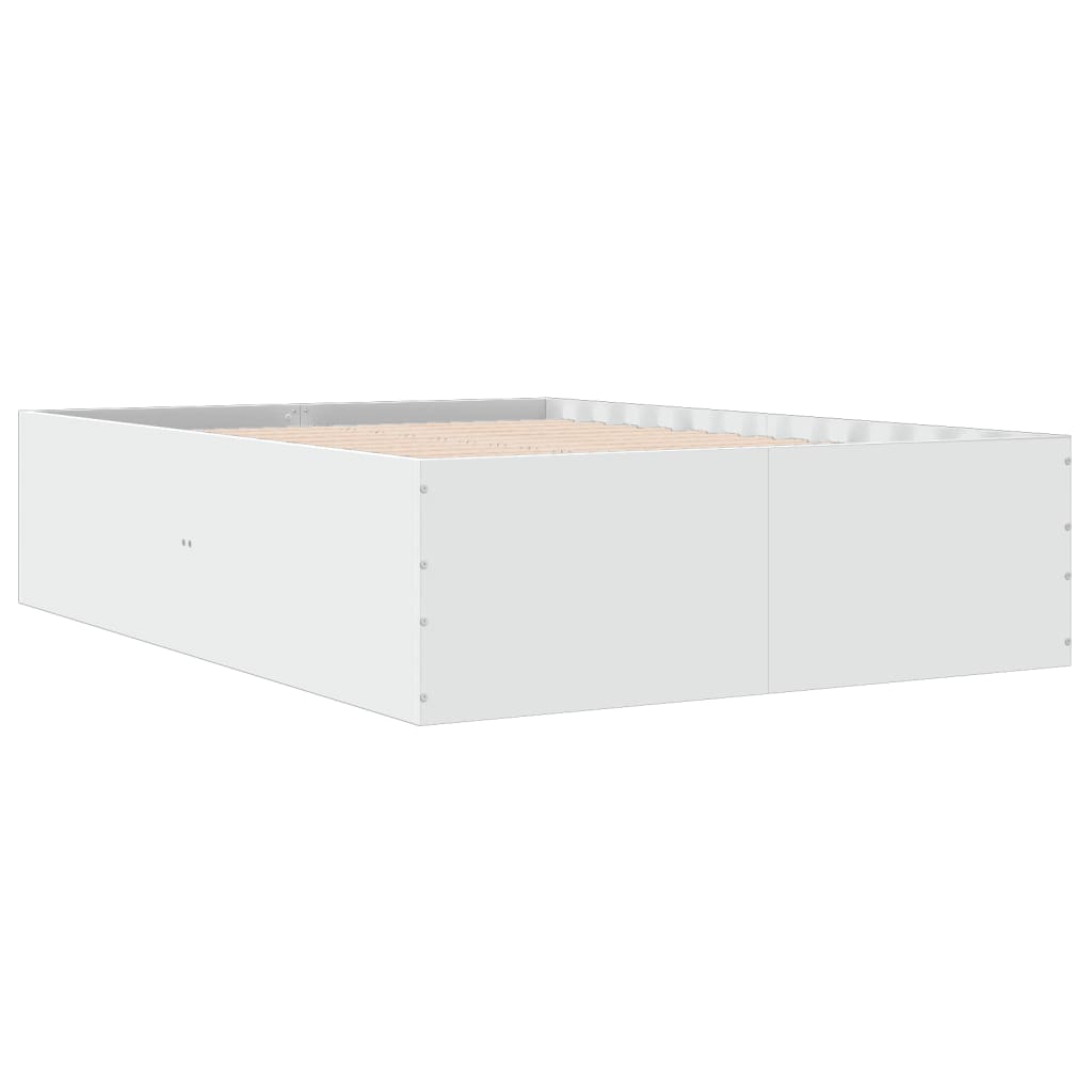 Bed Frame without Mattress White 120x190 cm Small Double