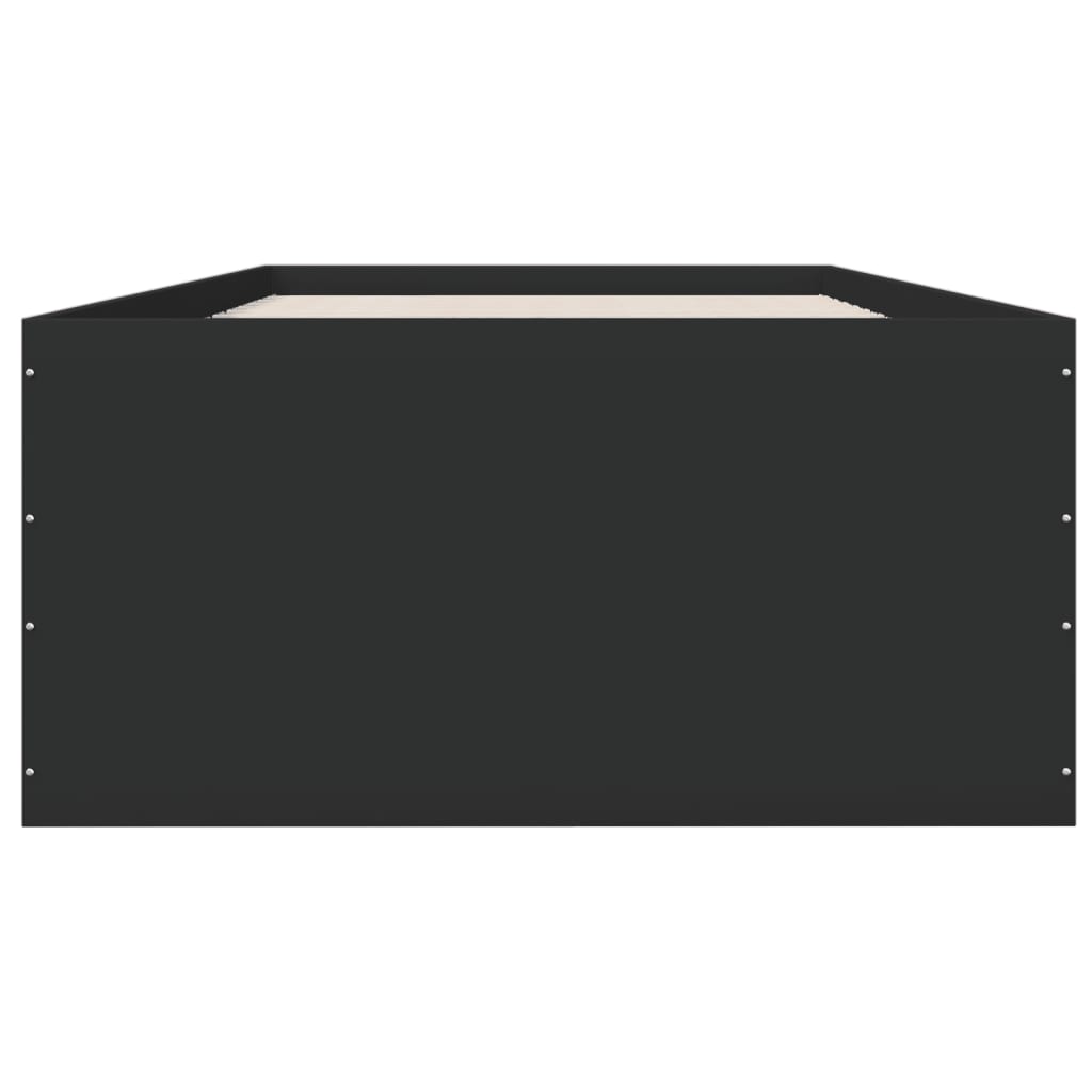 Bed Frame without Mattress Black 90x200 cm