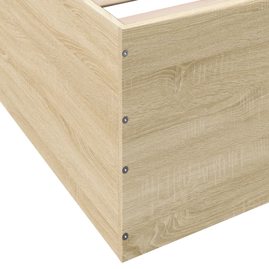 Bed Frame without Mattress Sonoma Oak 90x190 cm Single