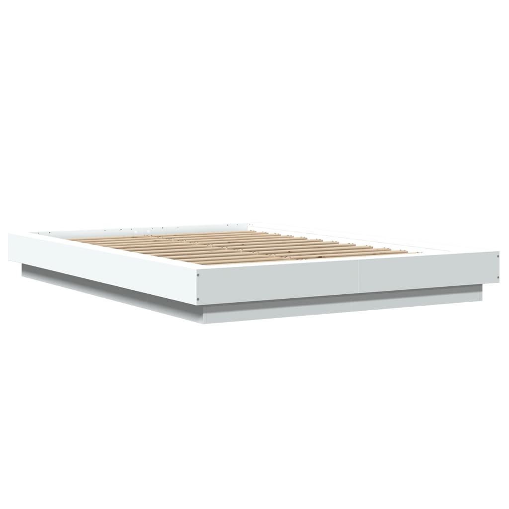 Bed Frame without Mattress White 140x200 cm