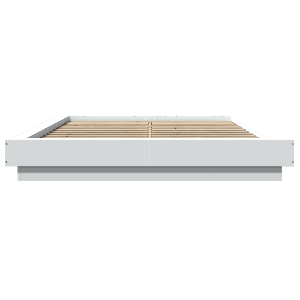 Bed Frame without Mattress White 140x200 cm