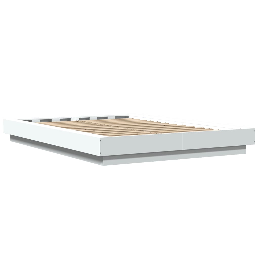 Bed Frame without Mattress White 140x200 cm