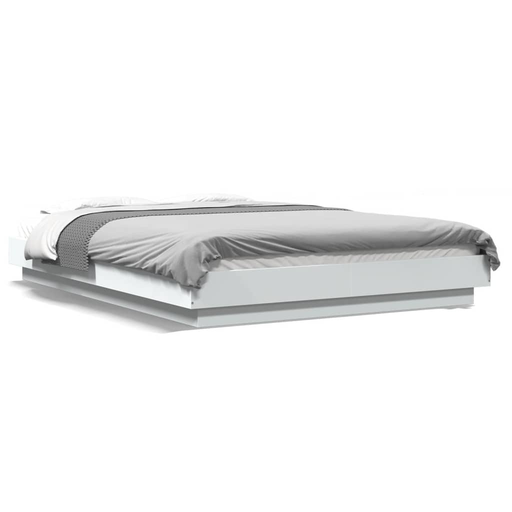 Bed Frame without Mattress White 120x200 cm