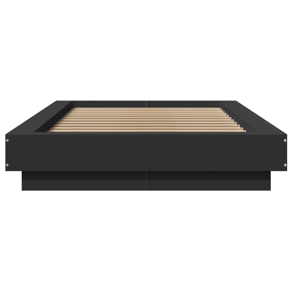 Bed Frame without Mattress Black 90x200 cm