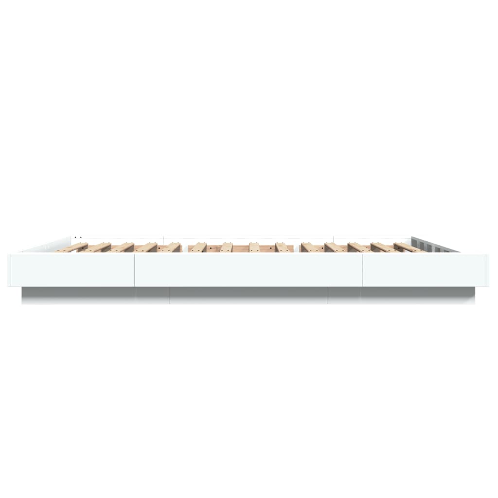 Bed Frame without Mattress White 135x190 cm Double