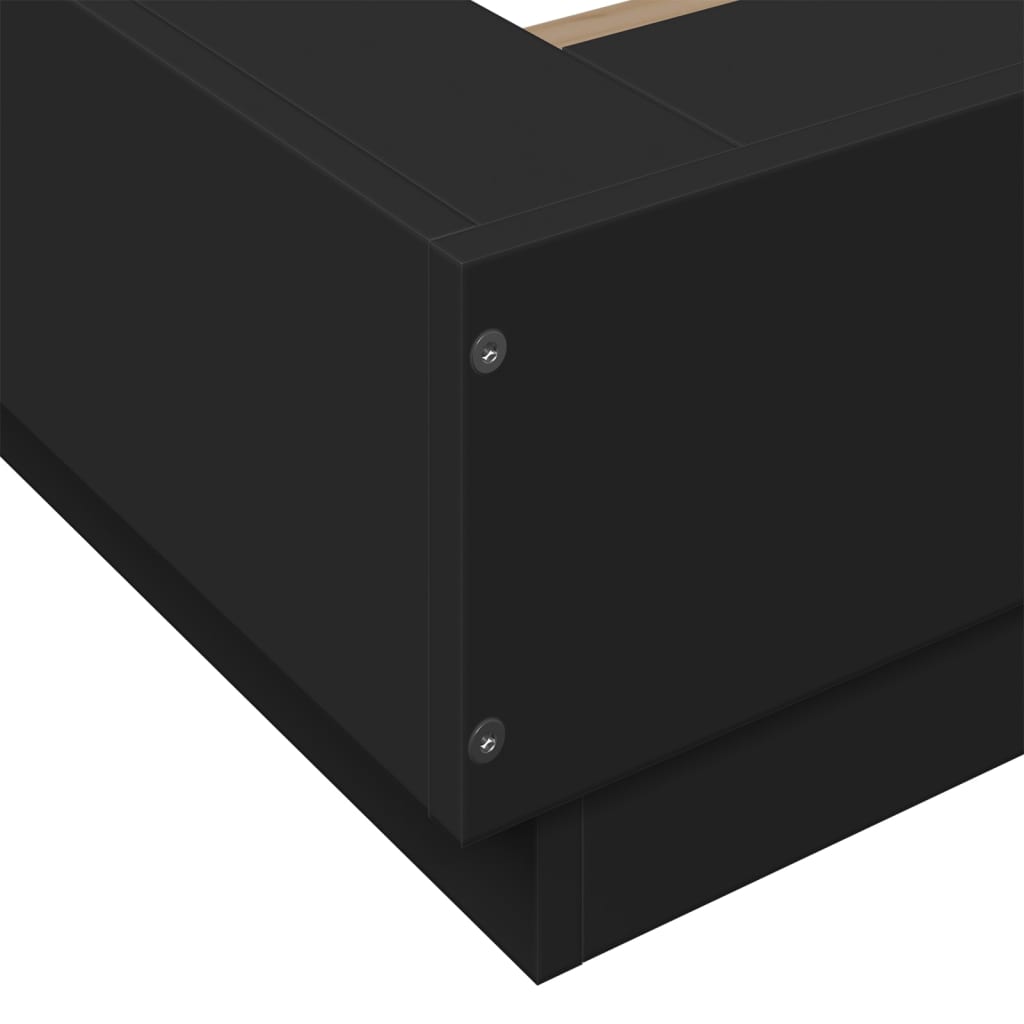 Bed Frame without Mattress Black 75x190 cm Small Single