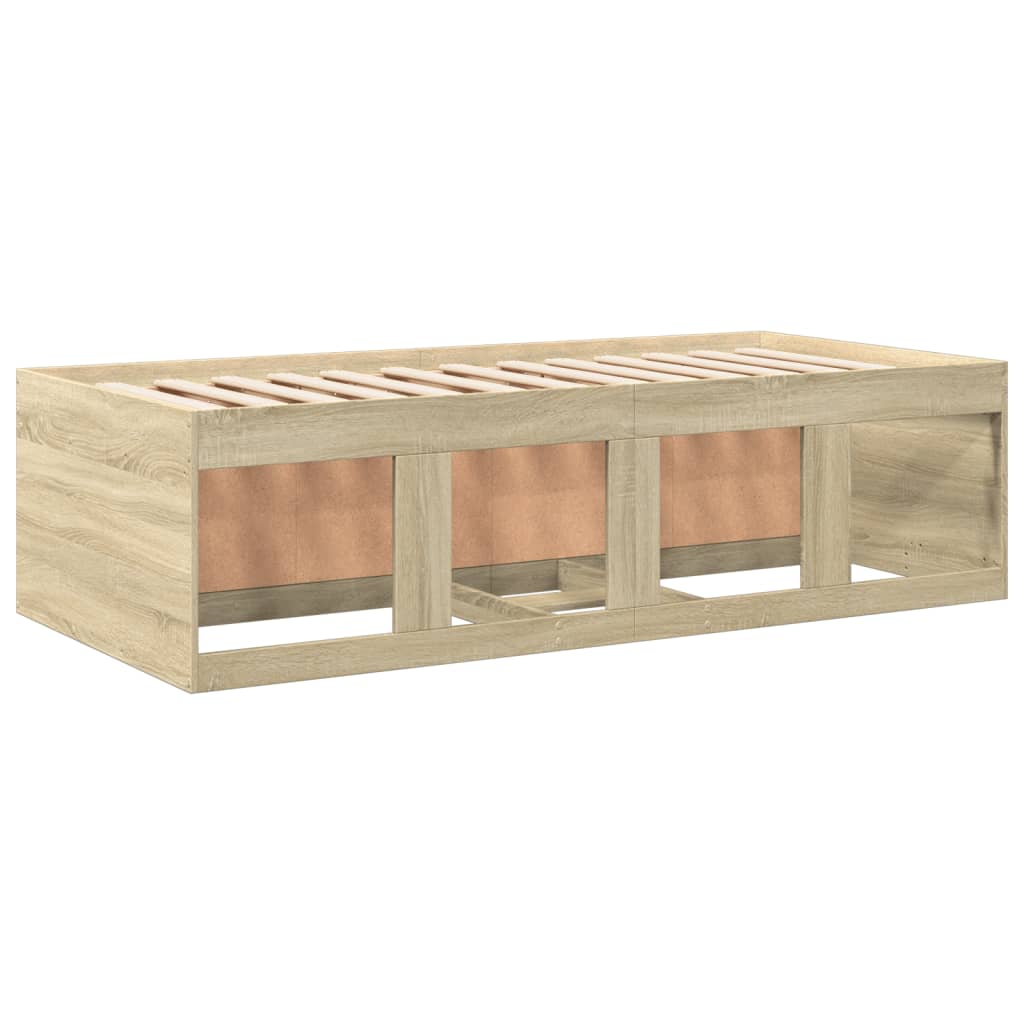 Daybed with Drawers without Mattress Sonoma Oak 90x200 cm
