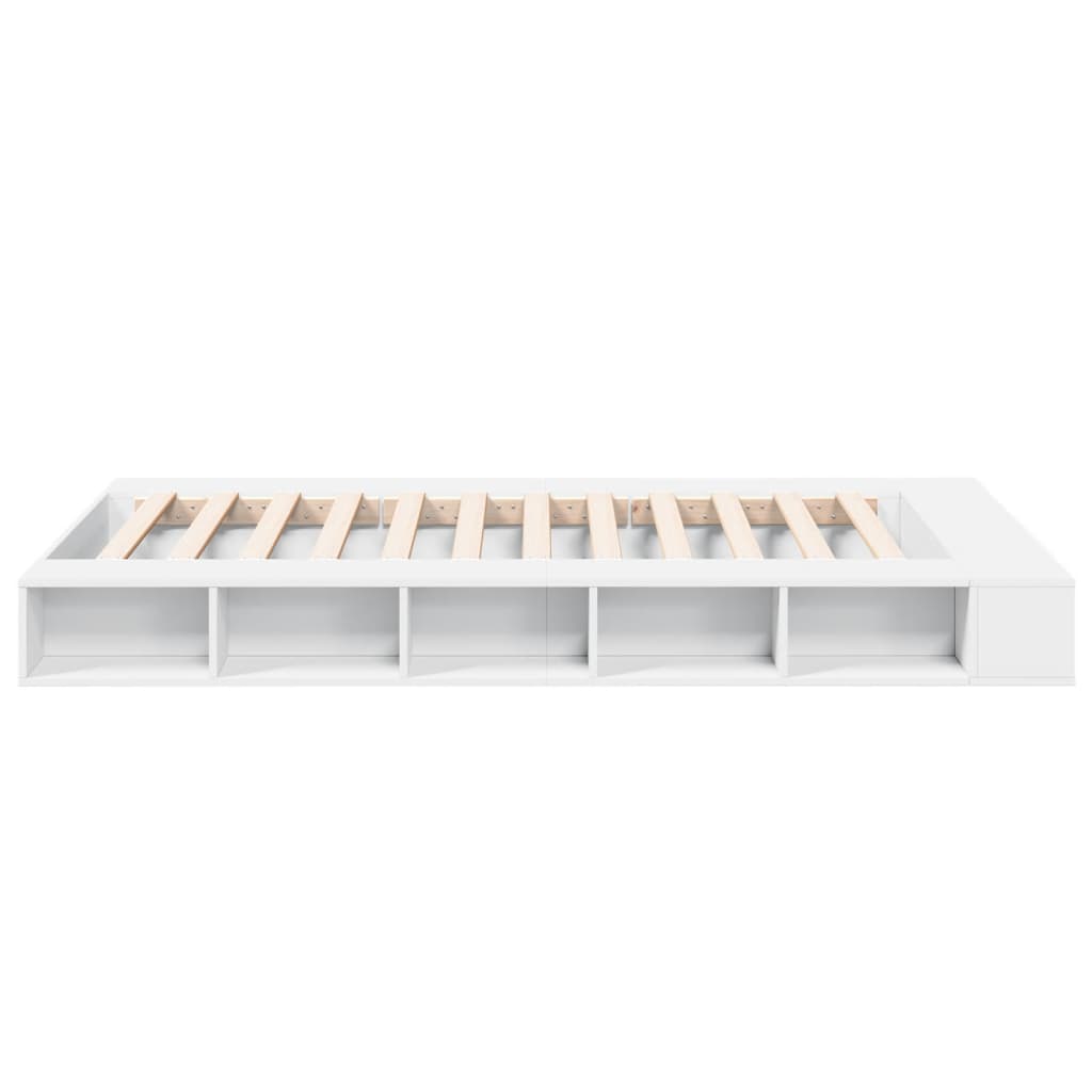 Bed Frame without Mattress White 120x200 cm