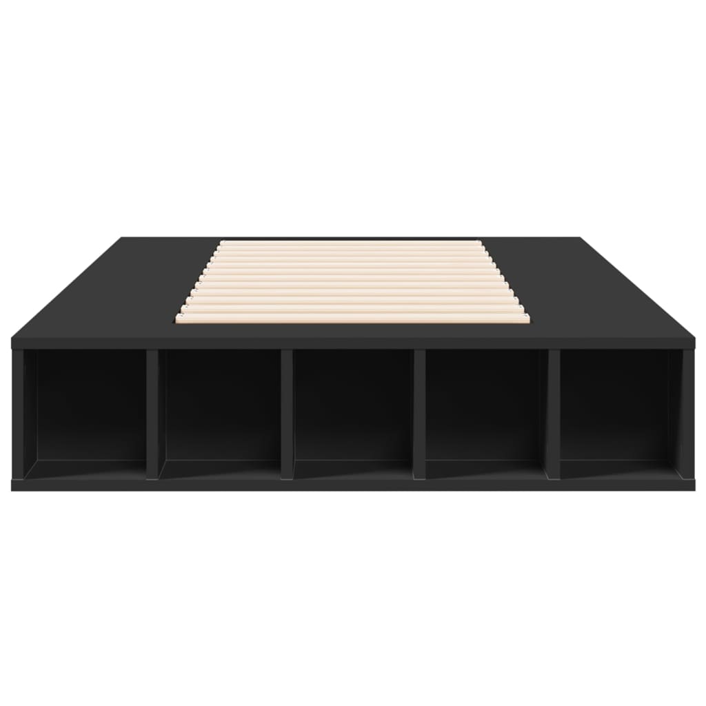 Bed Frame without Mattress Black 75x190 cm Small Single