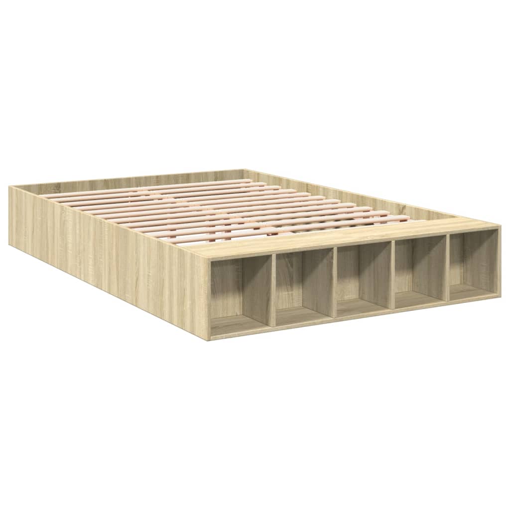 Bed Frame without Mattress Sonoma Oak 120x190 cm Small Double