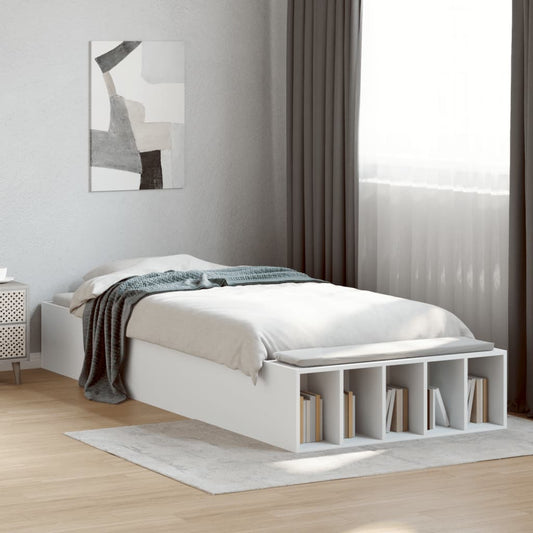 Bed Frame without Mattress White 90x200 cm