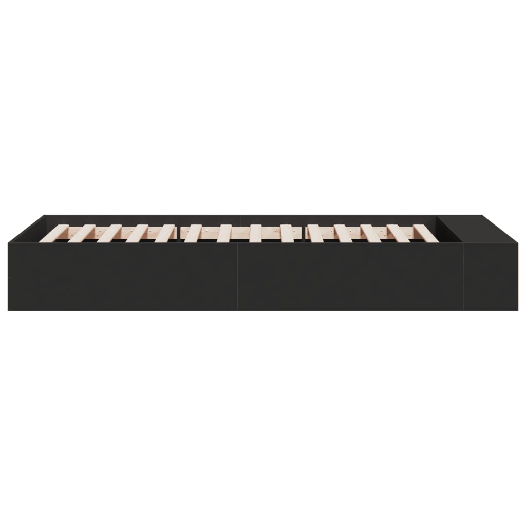 Bed Frame without Mattress Black 90x190 cm Single