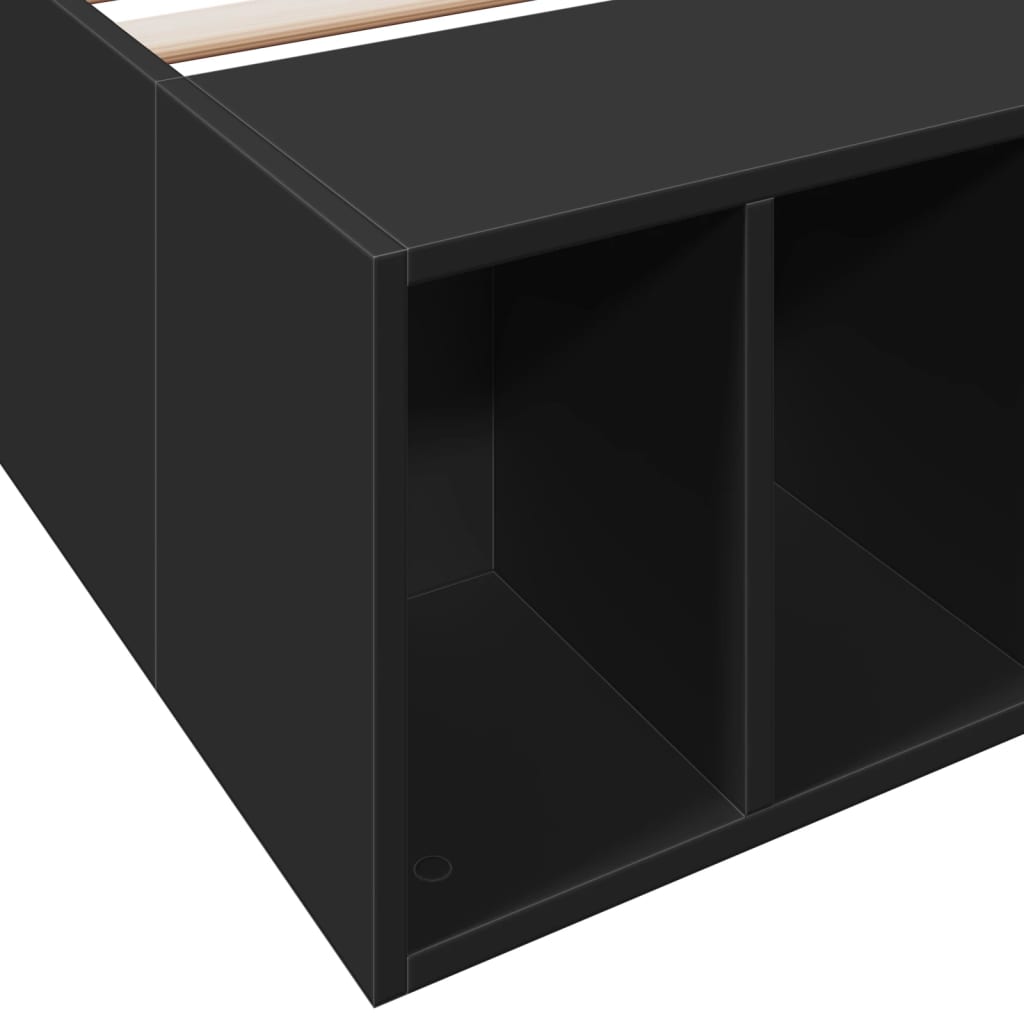 Bed Frame without Mattress Black 90x190 cm Single