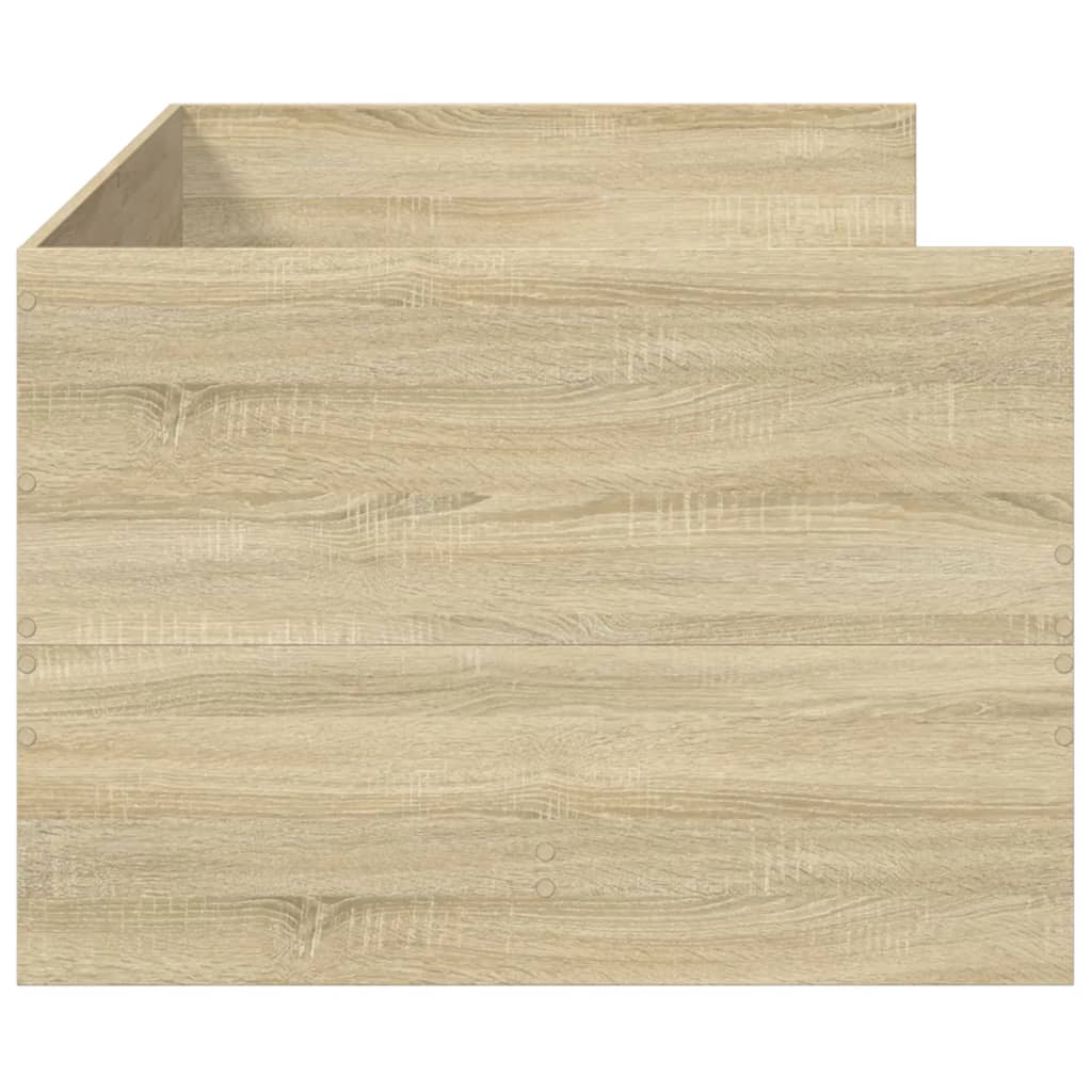 Daybed with Drawers without Mattress Sonoma Oak 90x200 cm