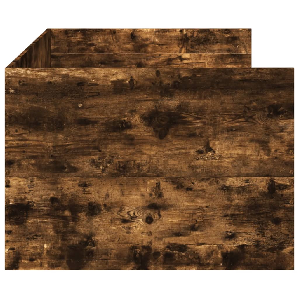 Daybed with Drawers without Mattress Smoked Oak 90x190 cm Single