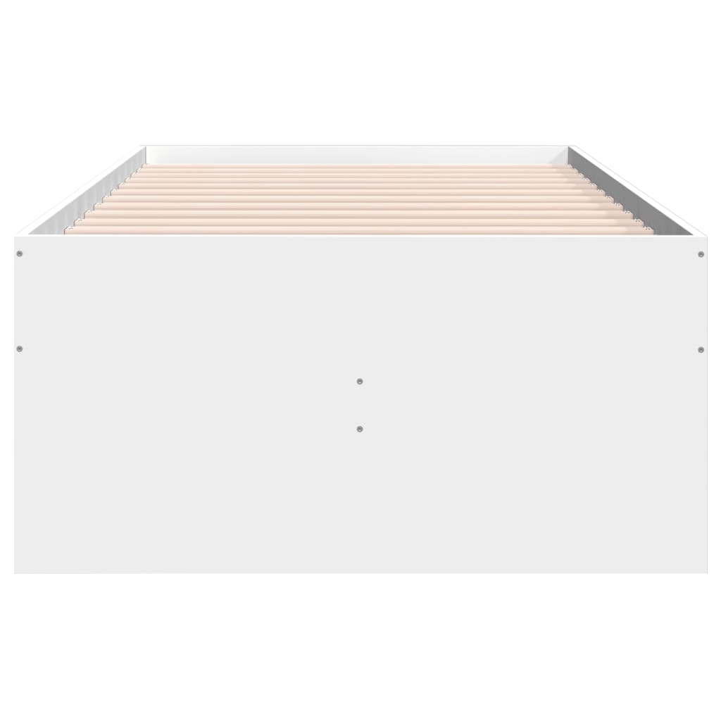 Daybed with Drawers without Mattress White 90x200 cm