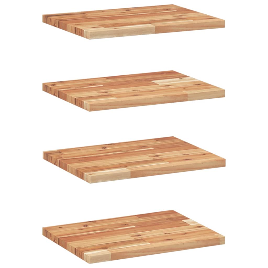 Floating Shelves 4 pcs 40x30x2 cm Oil Finished Solid Wood Acacia
