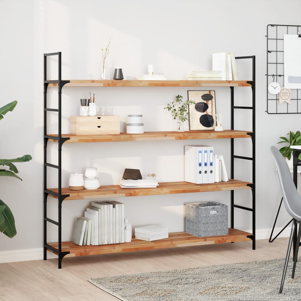 Floating Shelf 160x30x4 cm Oil Finished Solid Wood Acacia
